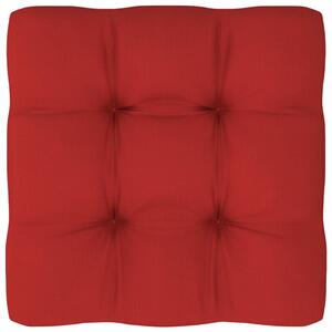 Poduszka na sofę z palet, czerwona, 60x60x10 cm
