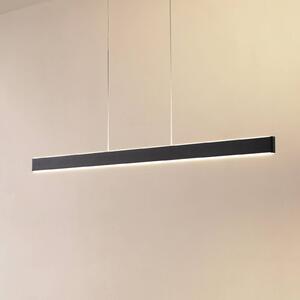 Inteligentna lampa wisząca Mylosh Lucande, możliwość ściemniania, czarny, salon / jadalnia, aluminium, nowoczesny