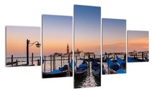 Obraz - włoskie gondole (125x70 cm)