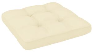 Poduszka na sofę z palet, kremowa, 80x80x10 cm