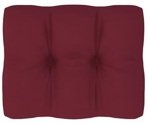 Poduszka na sofę z palet, winna czerwień, 50x40x10 cm