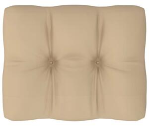 Poduszka na sofę z palet, beżowa, 50x40x10 cm