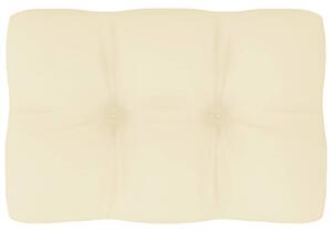 Poduszka na sofę z palet, kremowa, 60x40x10 cm
