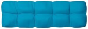 Poduszka na sofę z palet, niebieska, 120x40x10 cm