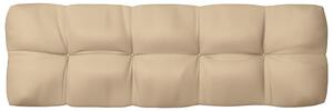 Poduszka na sofę z palet, beżowa, 120x40x10 cm