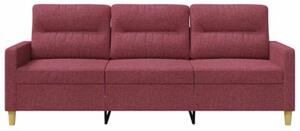 Sofa 3-osobowa, winna czerwieÅ, 180 cm,tapicerowana tkaninÄ
