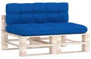 Poduszki na sofę z palet, 2 szt., kobaltowe, tkanina