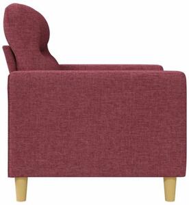 Sofa 3-osobowa, winna czerwieÅ, 180 cm,tapicerowana tkaninÄ