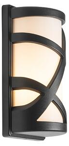 Nowoczesna lampa ścienna zewnętrzna czarna IP44 - Suzie