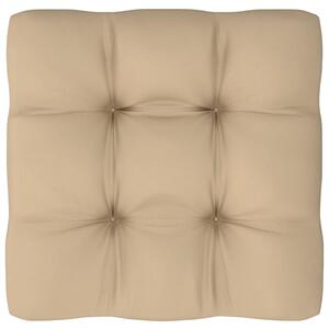 Poduszka na sofę z palet, beżowa, 58x58x10 cm