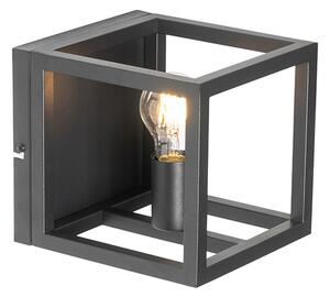 Industrialna lampa ścienna czarna - Cage