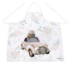 Bawełniany fartuch ze świątecznym motywem Festive Car – Butter Kings