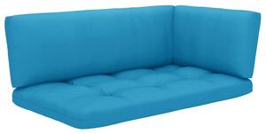 Poduszki na sofę z palet, 3 szt., niebieskie