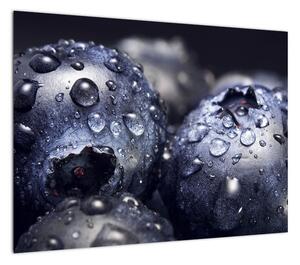 Obraz owoców z kroplami wody (70x50 cm)