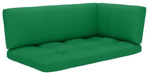 Poduszki na sofę z palet, 3 szt., zielone