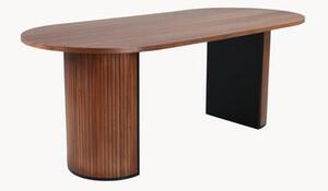 Owalny stół do jadalni z drewna Bianca, 200 x 90 cm