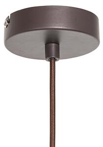 Nowoczesna lampa wisząca brązowa 38 cm - Saffira
