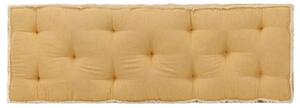Poduszka na sofę z palet, żółta, 120x40x7 cm