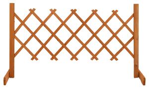 Ogrodowy płot kratkowy, pomarańczowy, 120x60 cm, drewno jodłowe