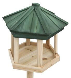 Stojący karmnik dla ptaków, lite drewno jodłowe, 33x106 cm