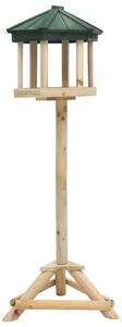 Stojący karmnik dla ptaków, lite drewno jodłowe, 33x106 cm