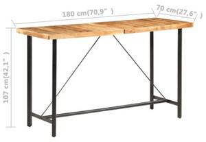 Stolik barowy, 180x70x107 cm, lite drewno akacjowe