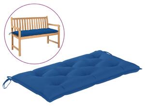 Poduszka na ławkę ogrodową, niebieska, 100x50x7 cm, tkanina