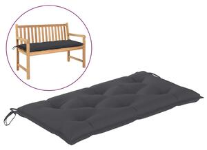 Poduszka na ławkę ogrodową, antracytowa, 100x50x7 cm, tkanina