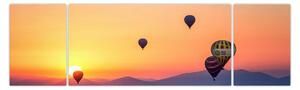 Obraz balonów na ogrzane powietrze (170x50 cm)
