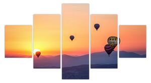 Obraz balonów na ogrzane powietrze (125x70 cm)