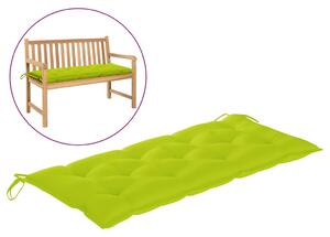 Poduszka na ławkę ogrodową, jasnozielona, 120x50x7 cm, tkanina