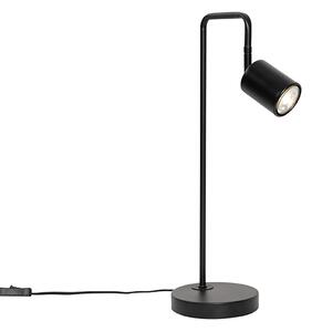Nowoczesna lampa stołowa czarna regulowana - Java