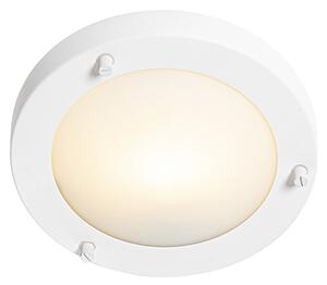 Nowoczesna lampa sufitowa biała 18 cm IP44 - Yuma