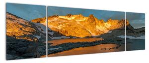 Obraz krajobrazu wysokogórskiego (170x50 cm)
