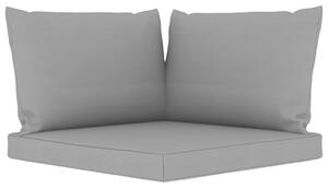 Poduszki na sofę z palet, 3 szt., szare, tkanina