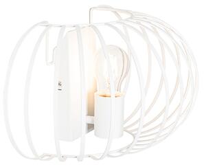 Designerska lampa ścienna biała 39 cm - Johanna