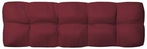 Poduszka na sofę z palet, czerwień wina, 120x40x10 cm