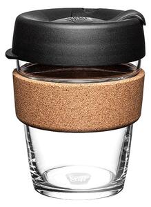 Czarny/brązowy kubek podróżny 340 ml Brew Cork Black M – KeepCup