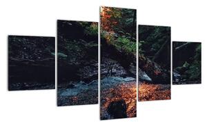 Obraz górskiej rzeki (125x70 cm)