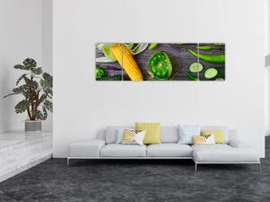 Obraz z warzywami (170x50 cm)