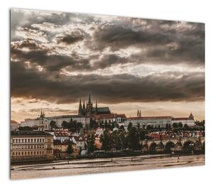 Obraz - pochmurna Praga (70x50 cm)
