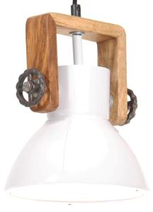 Industrialna lampa wisząca, 25 W, biała, okrągła, 19 cm, E27