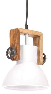 Industrialna lampa wisząca, 25 W, biała, okrągła, 19 cm, E27