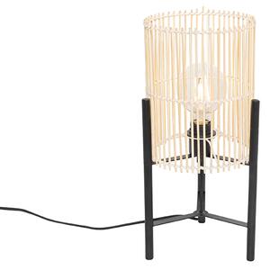 Skandynawska lampa stołowa z bambusa - Natasja