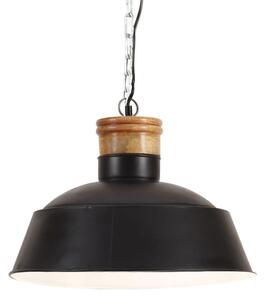 Industrialna lampa wisząca, 42 cm, czarna, E27