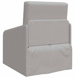 Sofa bed szary chmur 65 x 80 x 83 cm tkanina