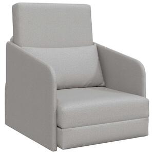 Sofa bed szary chmur 65 x 80 x 83 cm tkanina