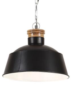 Industrialna lampa wisząca, 32 cm, czarna, E27