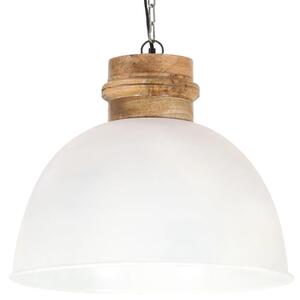 Industrialna lampa wisząca, biała, okrągła, 50 cm, E27, mango