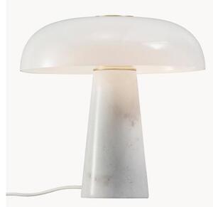 Lampa stołowa z marmurową podstawą Glossy
